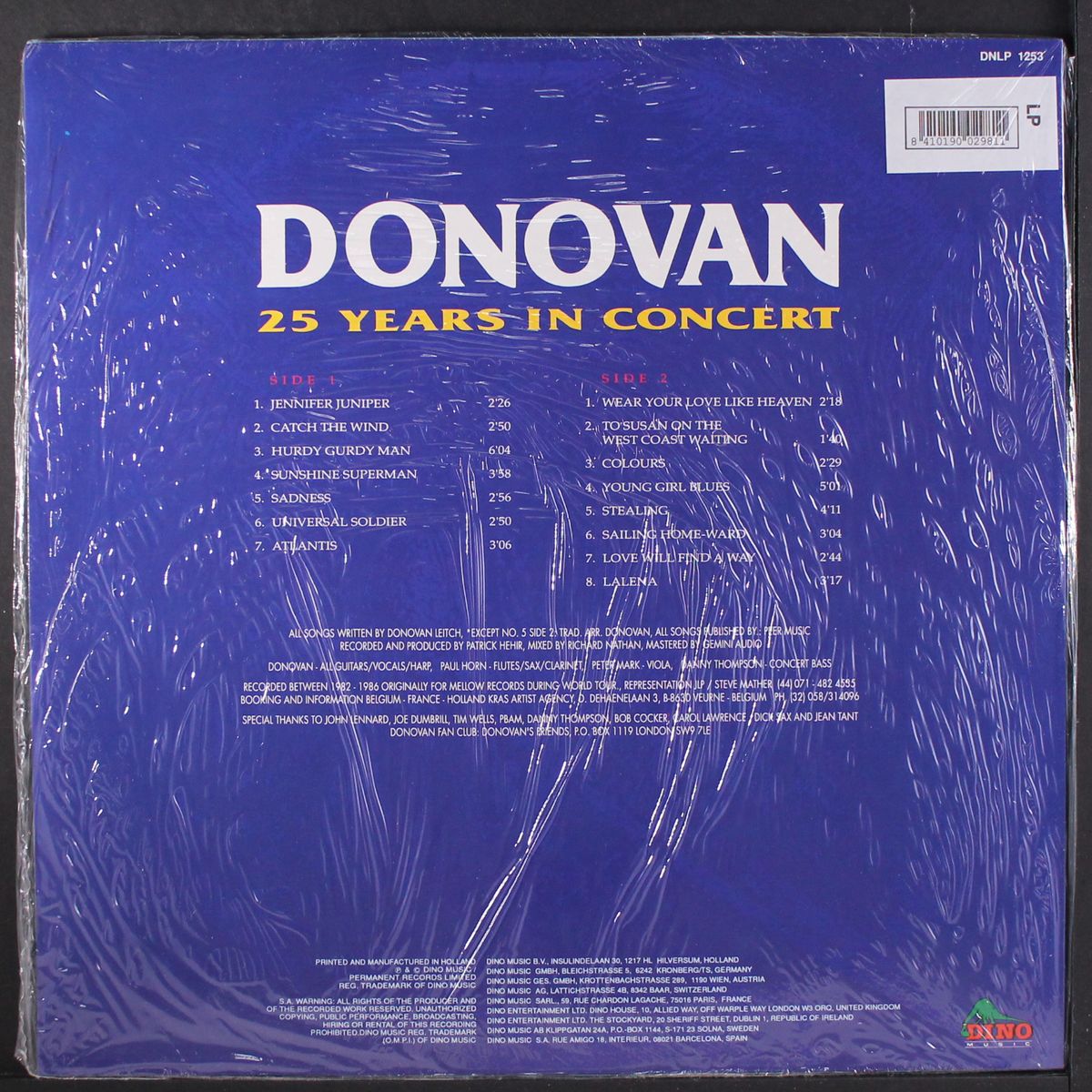 25 years in concert by DONOVAN