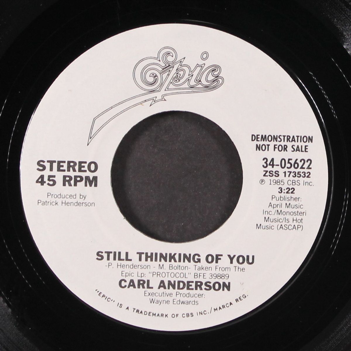 still thinking of you / same by CARL ANDERSON