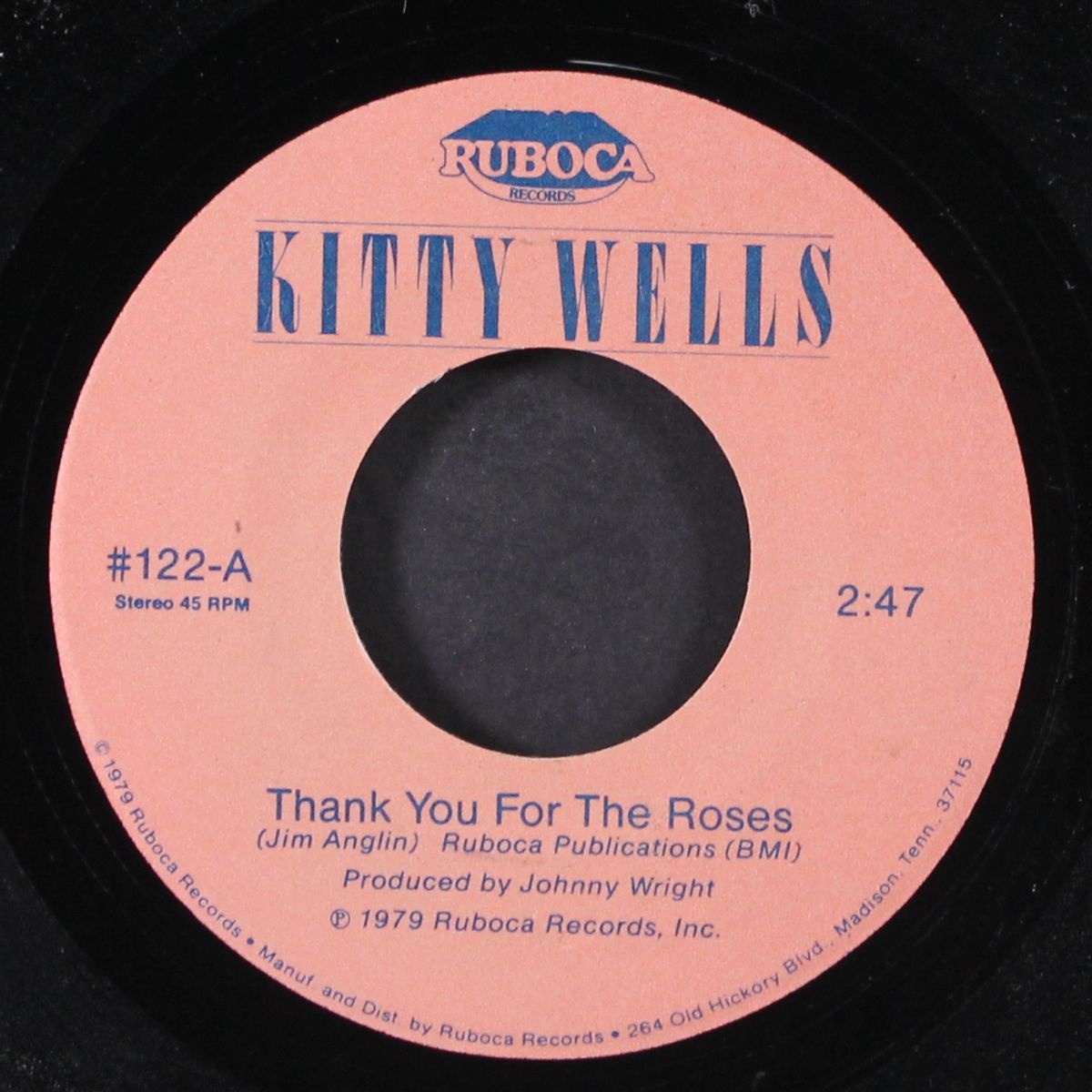 thank you for the roses by KITTY WELLS