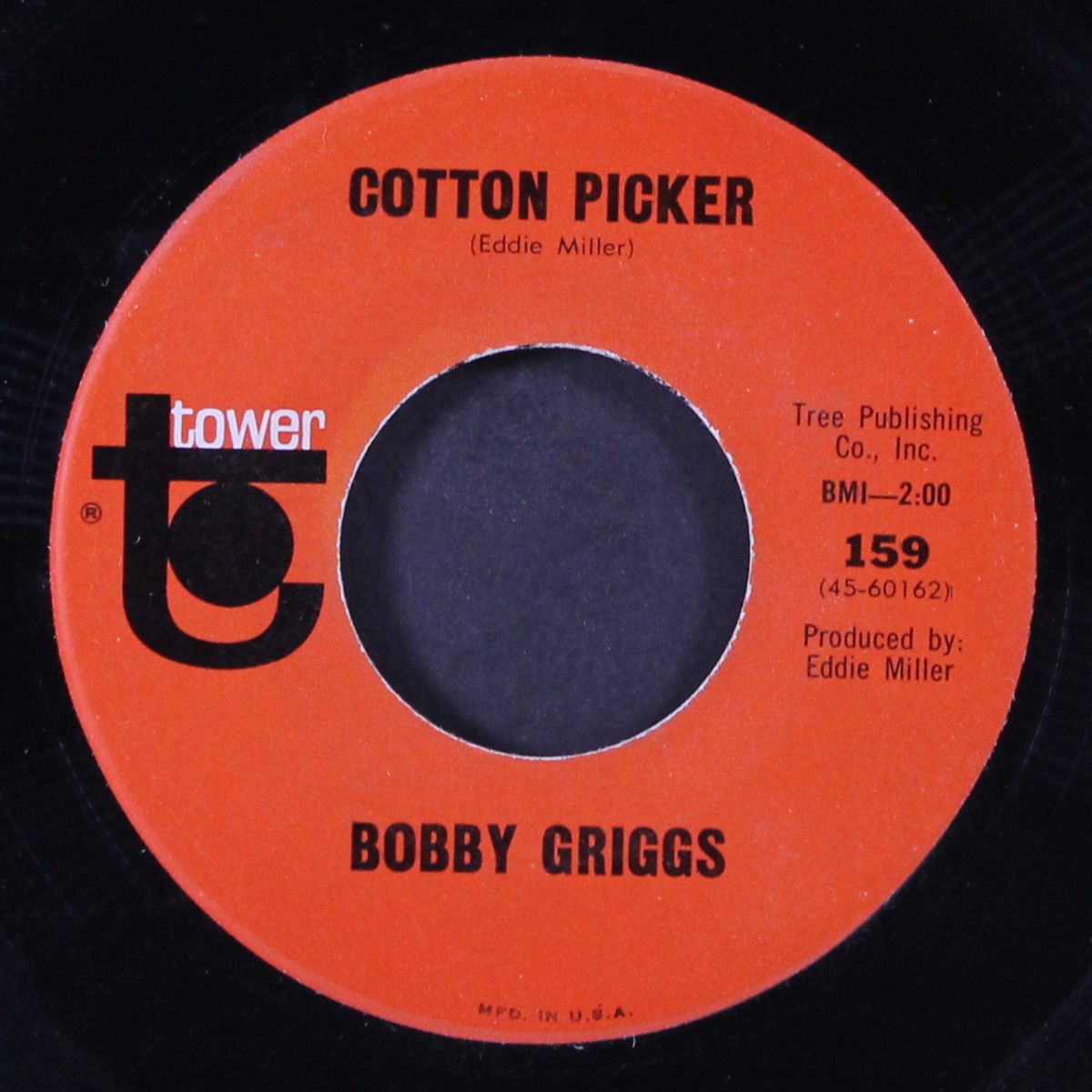 cotton picker / that's not what he's got on his mind by BOBBY GRIGGS