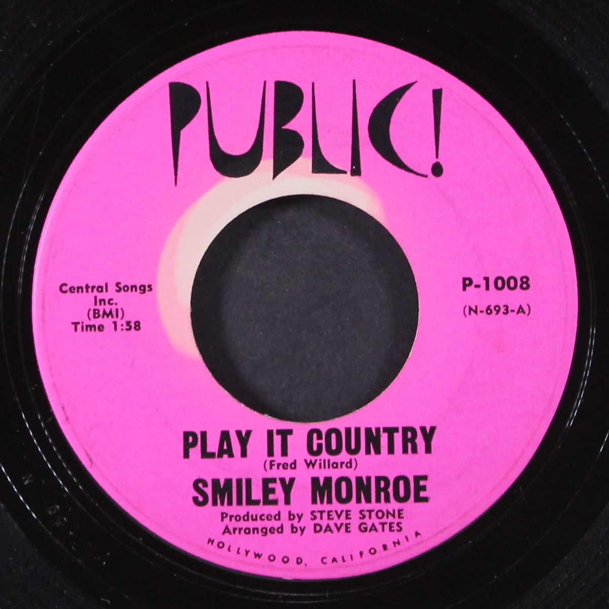 play it country / let jesse rob the train by SMILEY MONROE