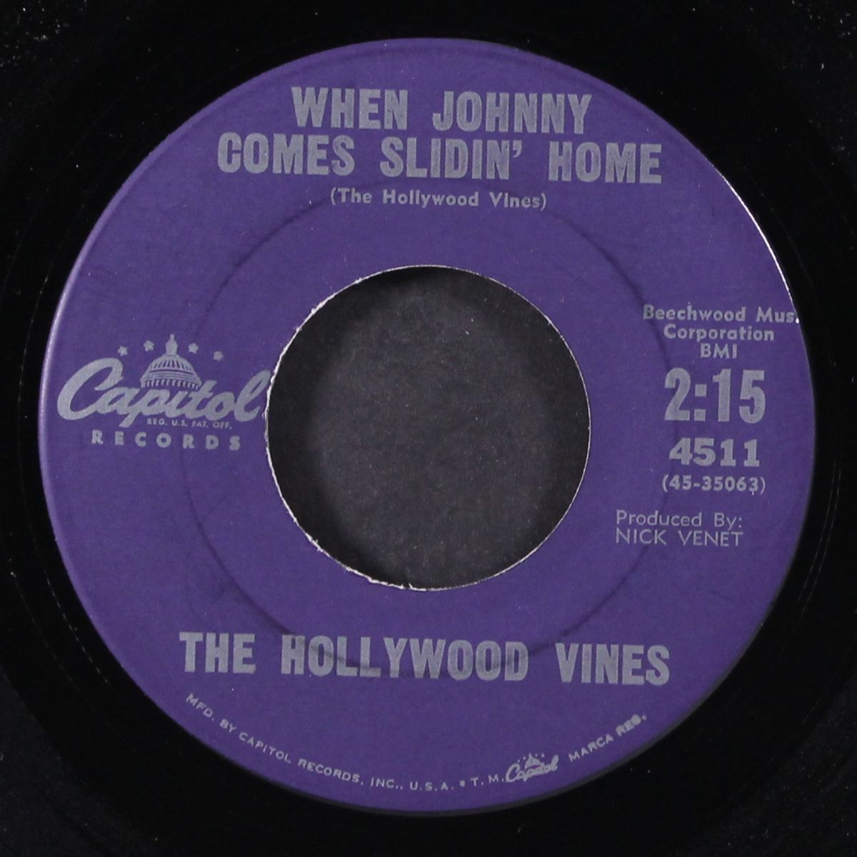 when johnny comes slidin' home / cruisin' by HOLLYWOOD VINES