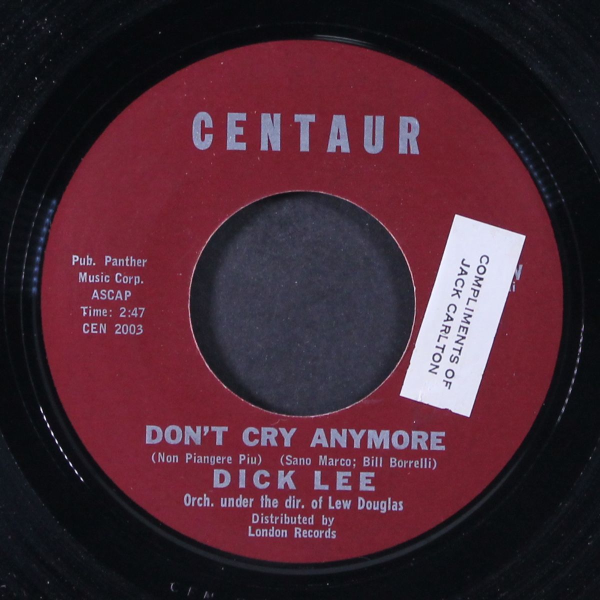 don't cry anymore / my first kiss by DICK LEE