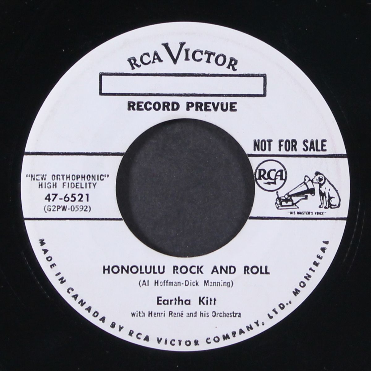 honolulu rock and roll / there is no cure for l'amour by EARTHA KITT