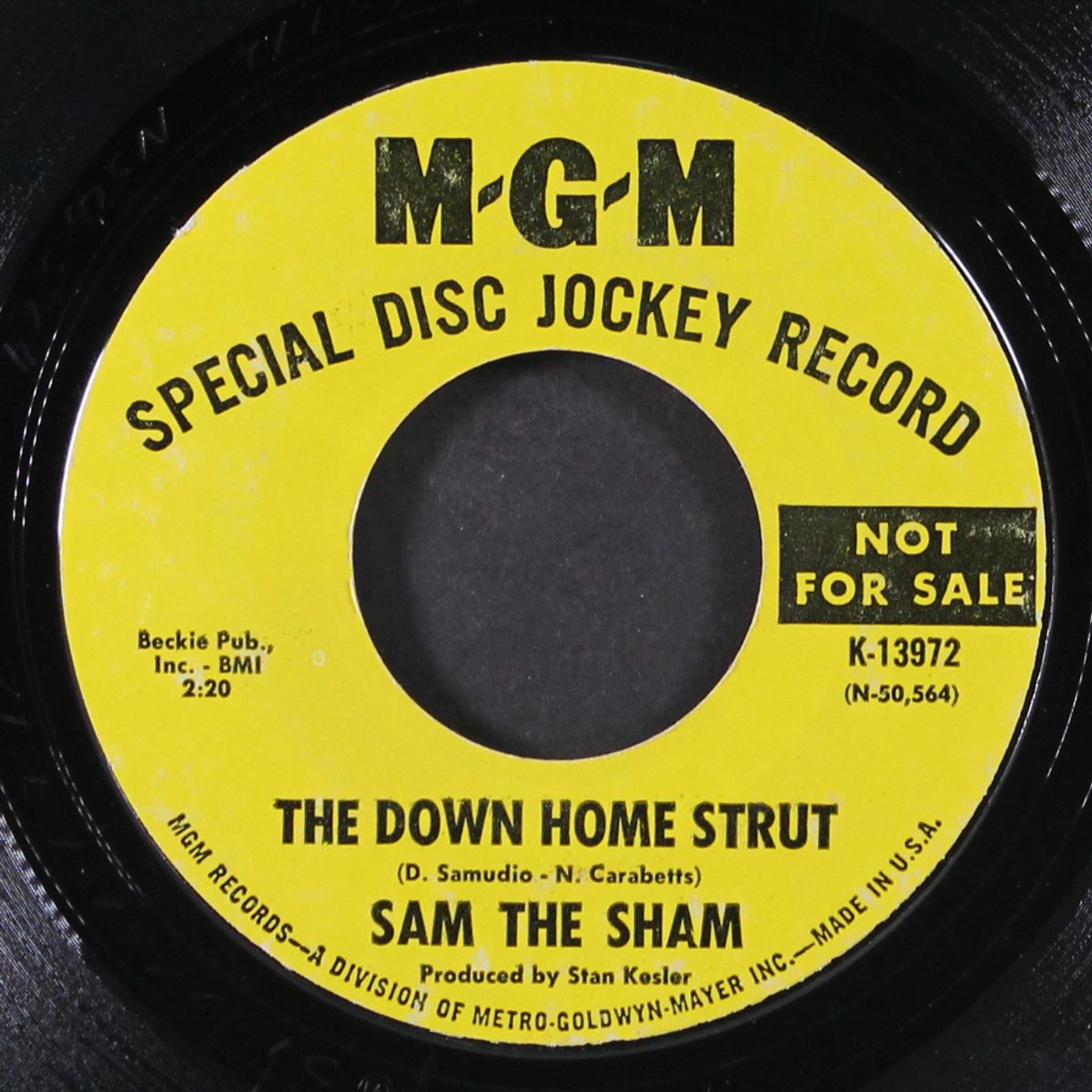i couldn't spell !!*@! / the down home strut by SAM THE SHAM