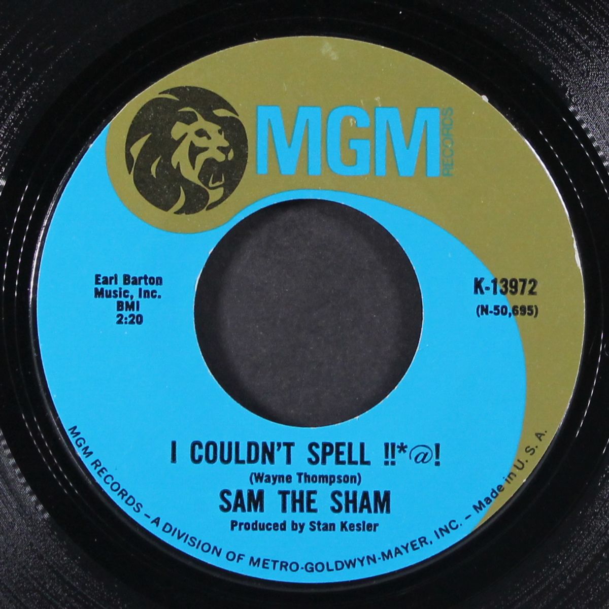 i couldn't spell !!*@! / the down home strut by SAM THE SHAM