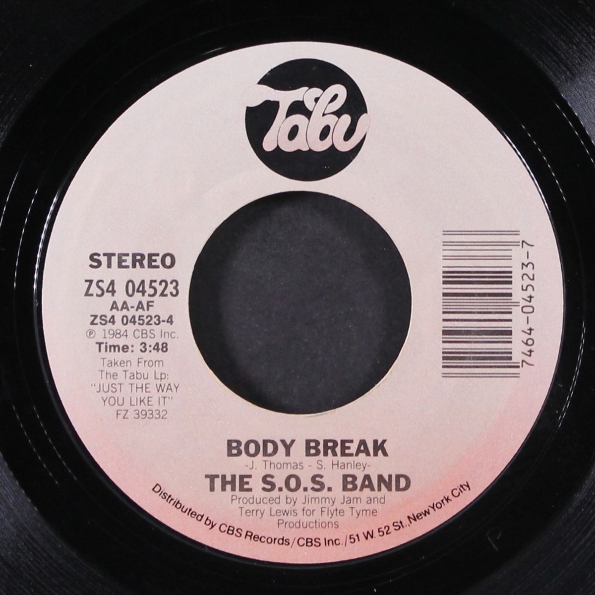 just the way you like it / body break by S.O.S. BAND