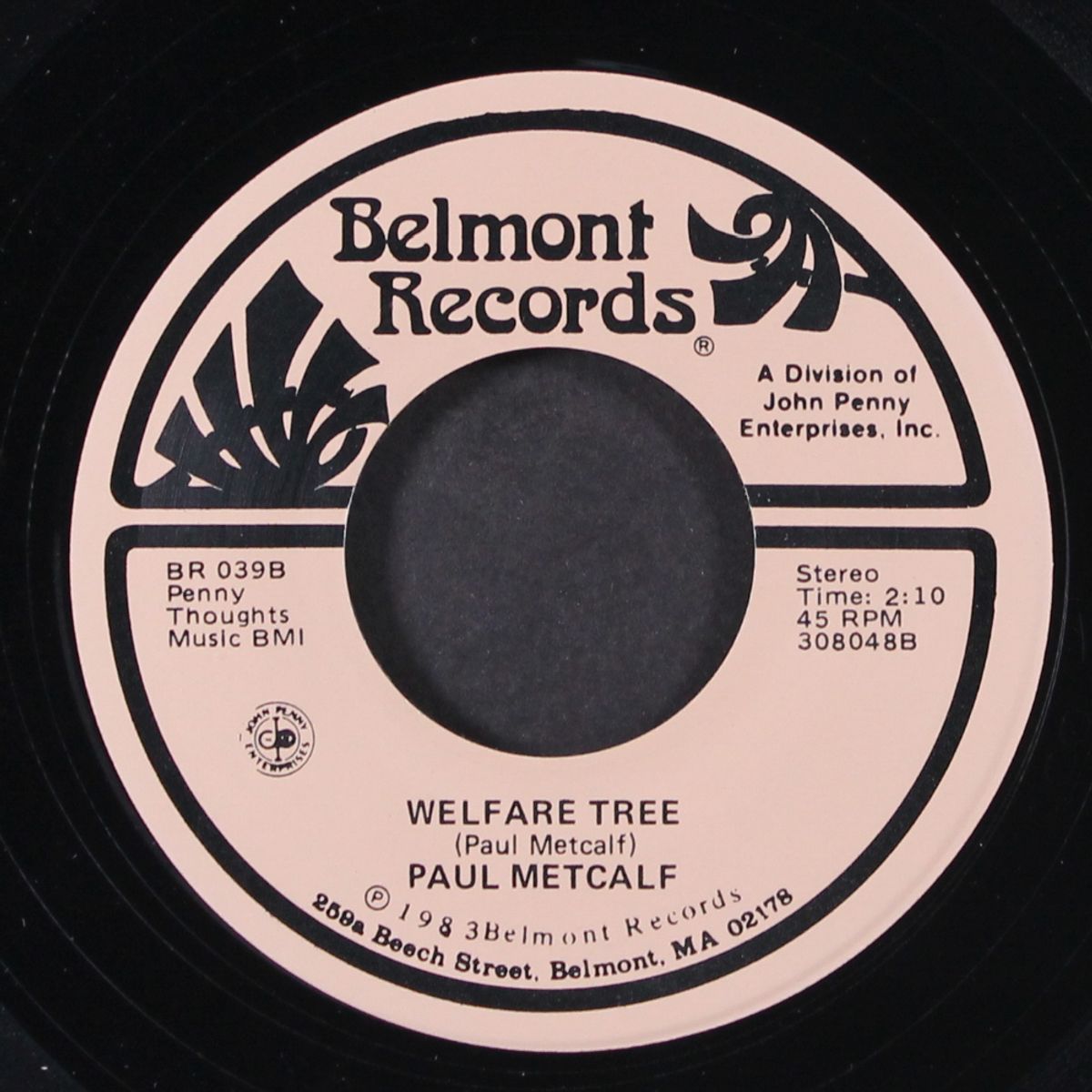 massachusetts cowboy / welfare tree by PAUL METCALF
