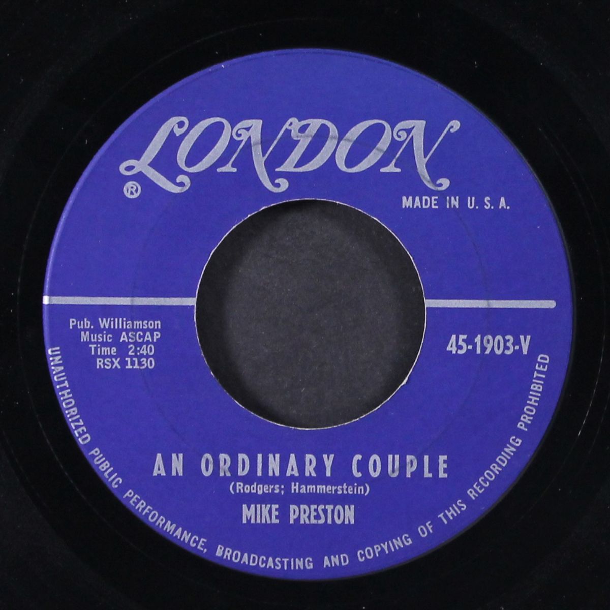 till tomorrow / an ordinary couple by MIKE PRESTON
