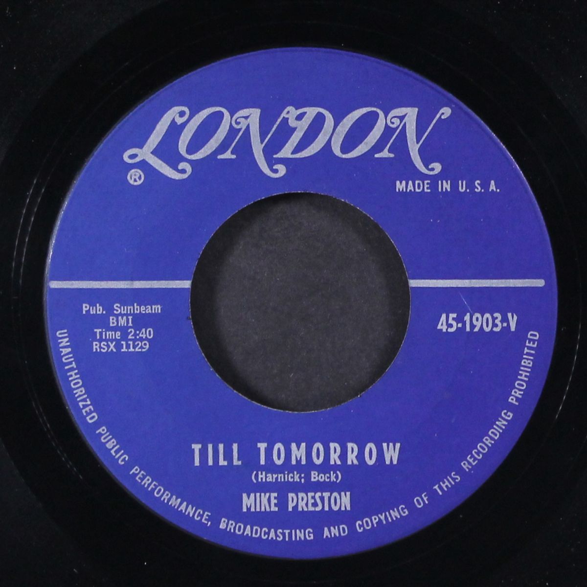 till tomorrow / an ordinary couple by MIKE PRESTON