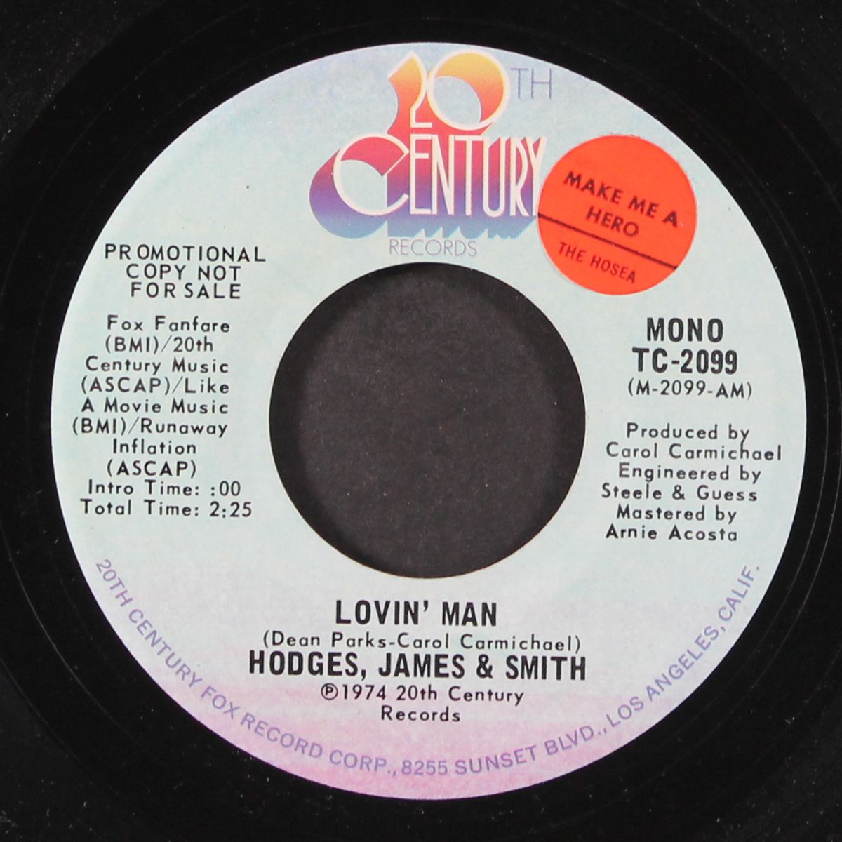 lovin' man / mono by HODGES, JAMES & SMITH