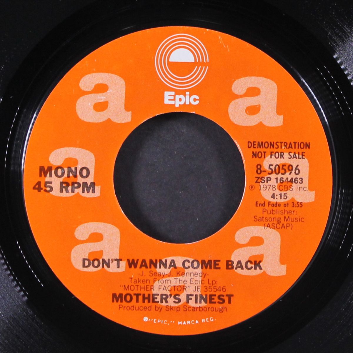 don't wanna come back / mono by MOTHER'S FINEST