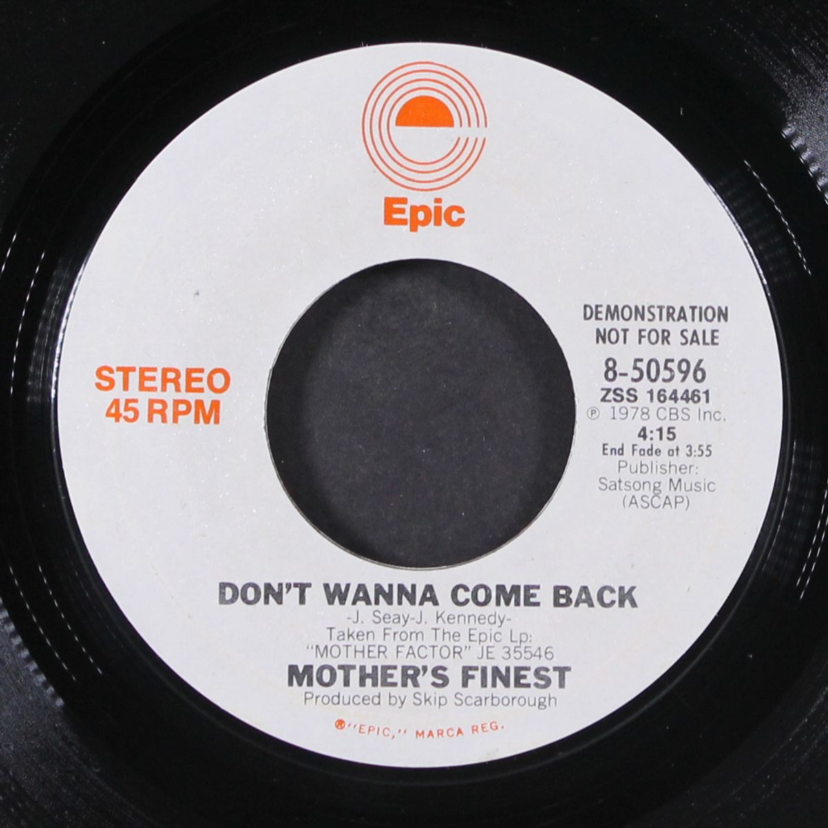 don't wanna come back / mono by MOTHER'S FINEST