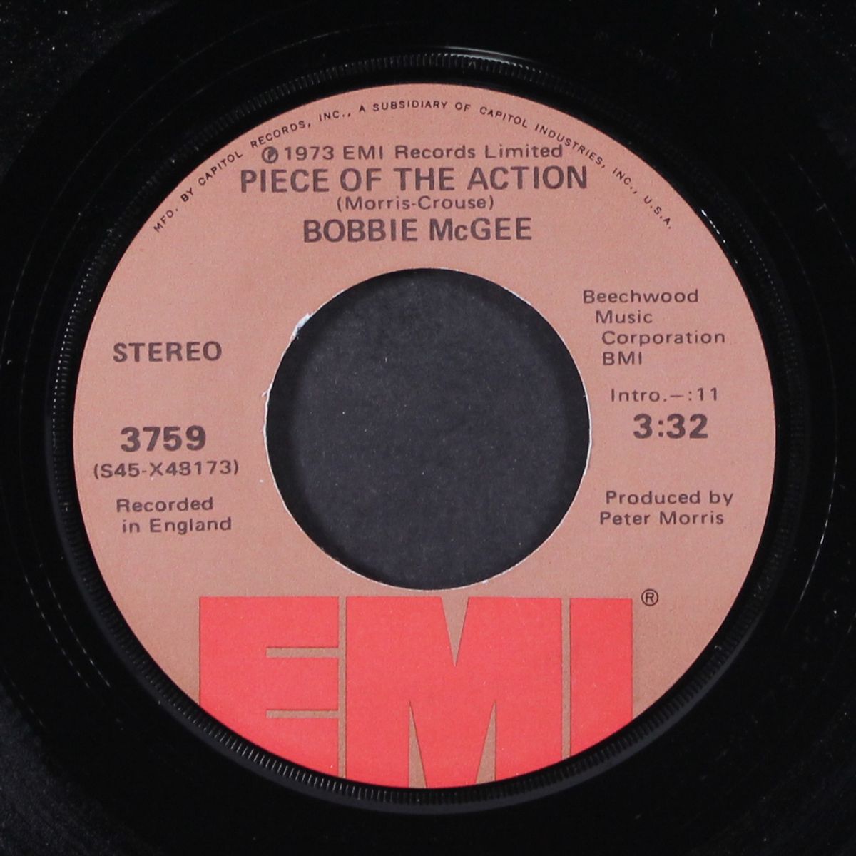 rock and roll people / piece of the action by BOBBIE MCGEE