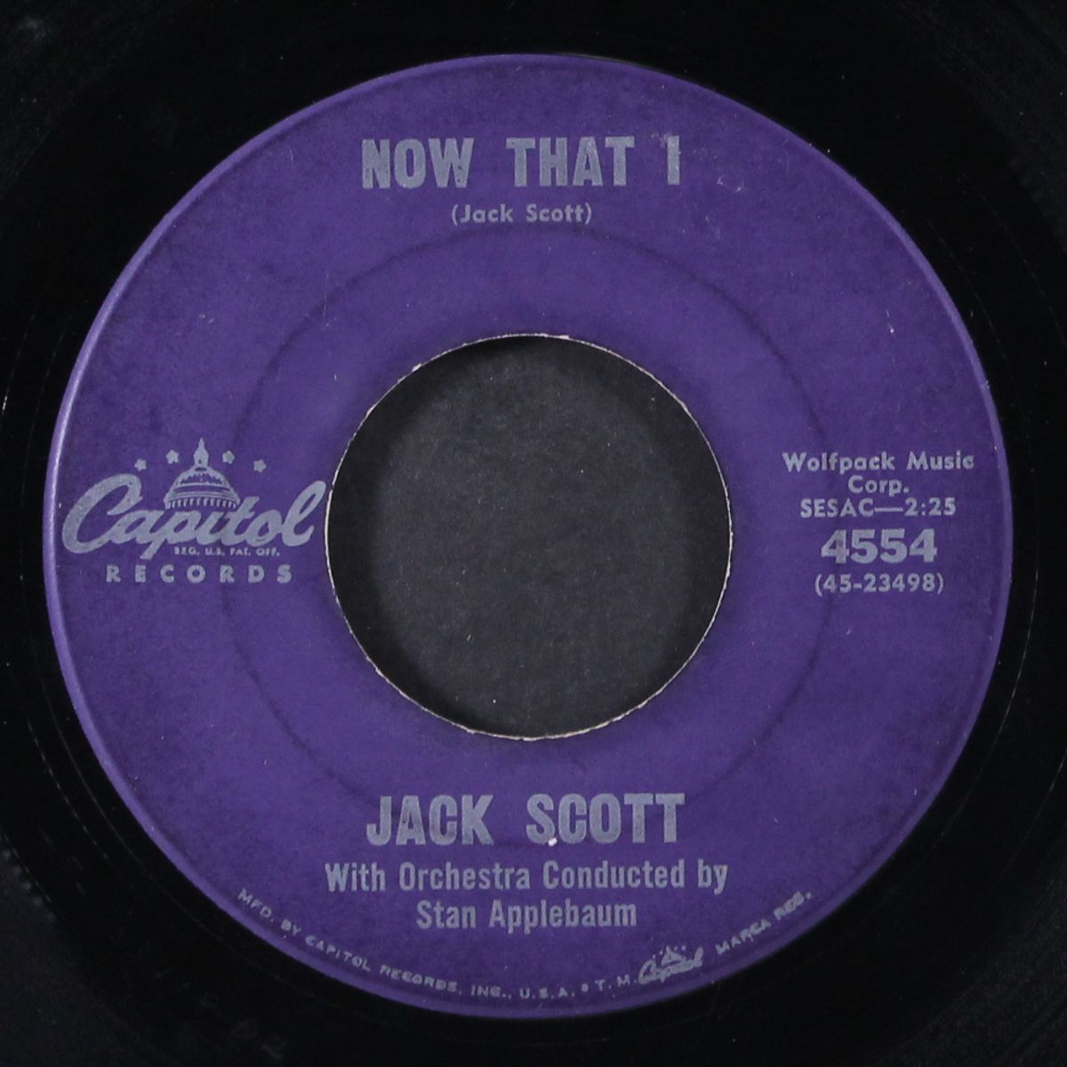 a little feeling / now that i by JACK SCOTT