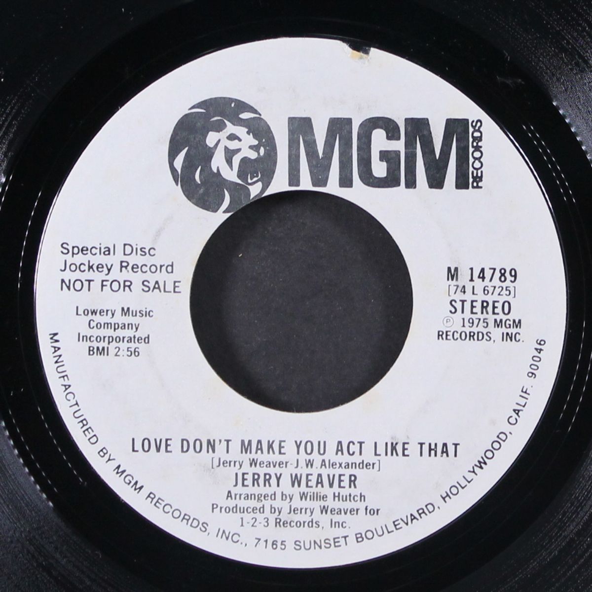 love don't make you act like that / mono by JERRY WEAVER