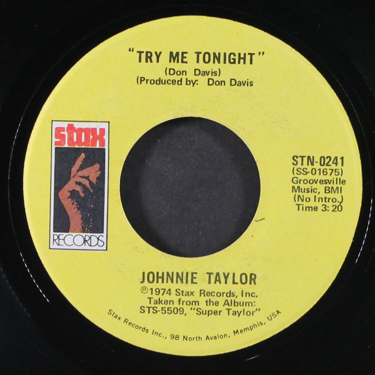 try me tonight / free by JOHNNIE TAYLOR