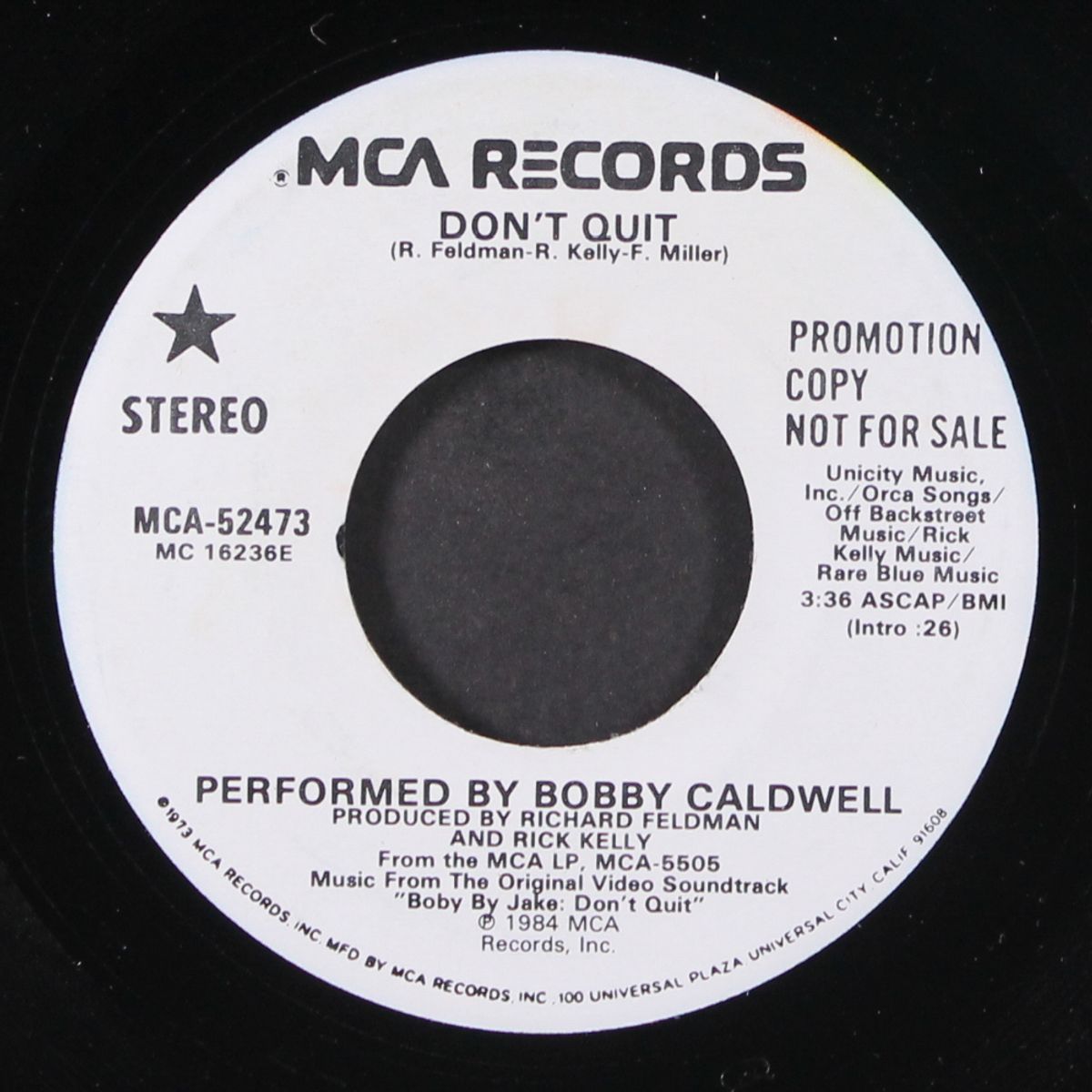 don't quit / same by BOBBY CALDWELL