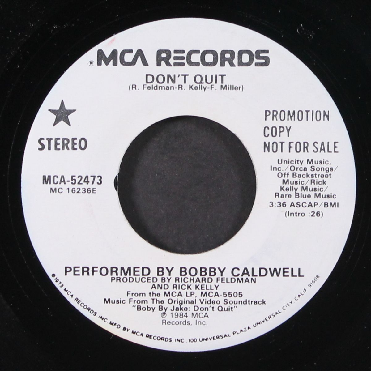 don't quit / same by BOBBY CALDWELL
