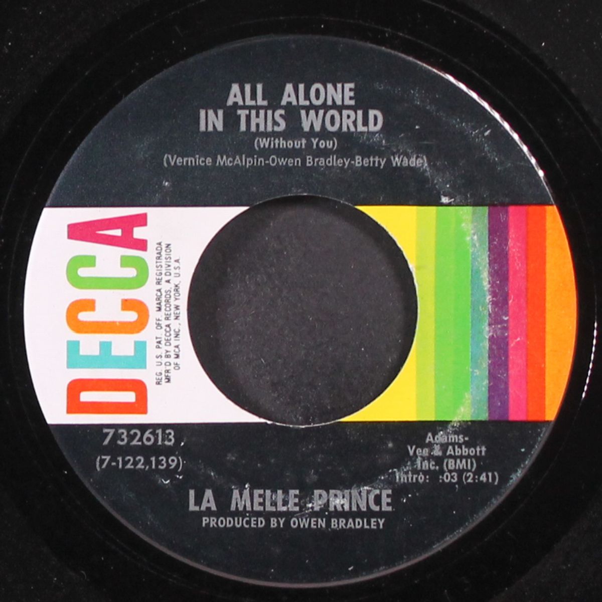 the man that made a woman out of me / all alone in this world by LA MELLE PRINCE