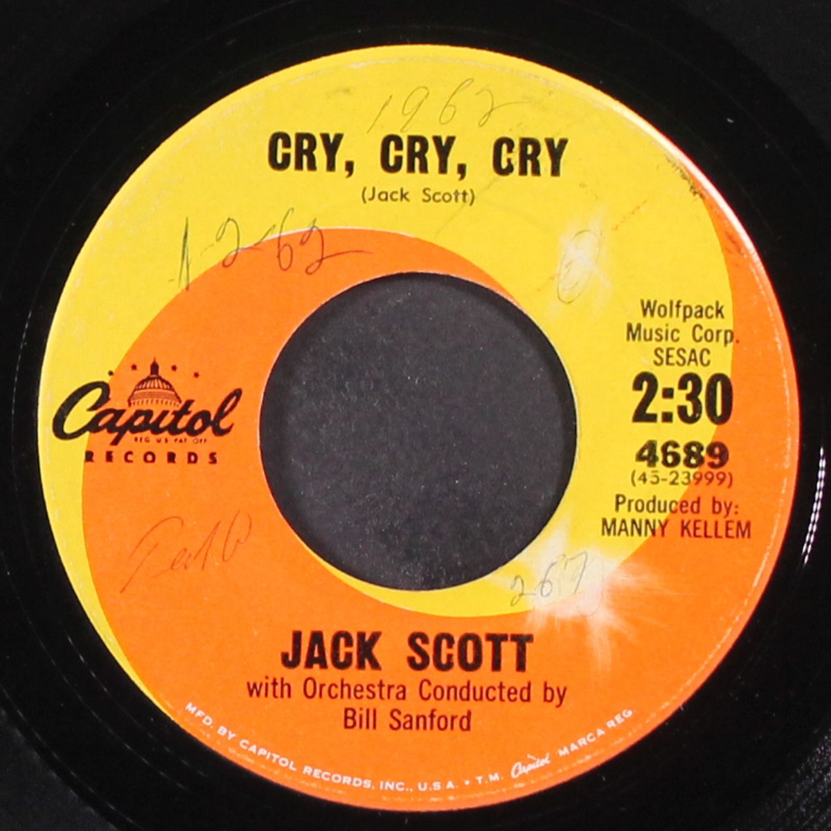 grizzily bear / cry, cry, cry by JACK SCOTT