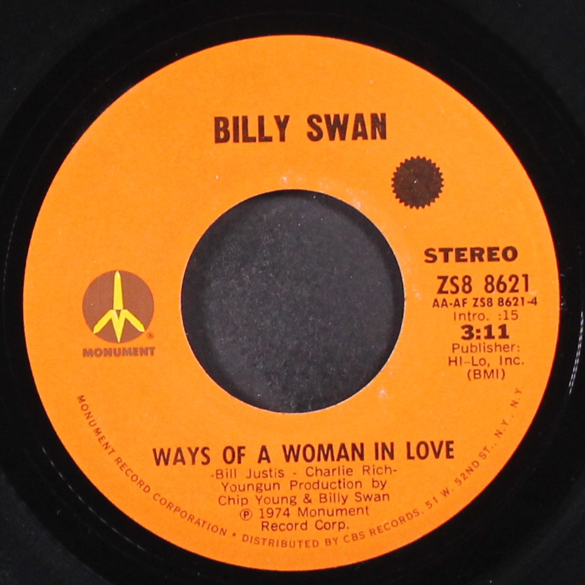 i can help / ways of a woman in love by BILLY SWAN