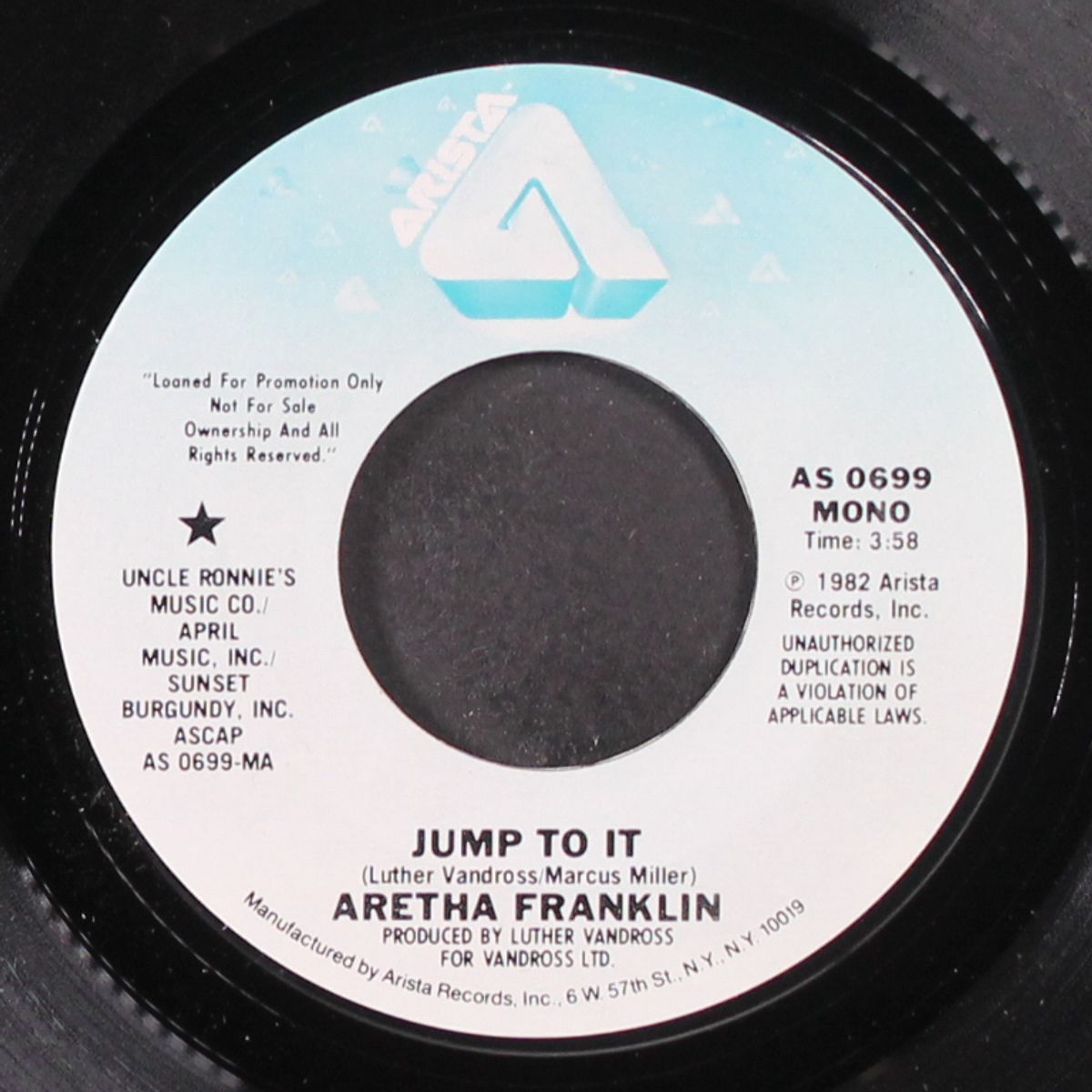 jump to it / mono by ARETHA FRANKLIN