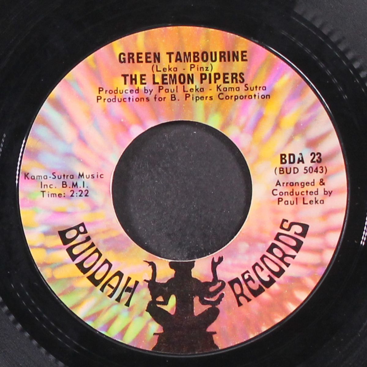 green tambourine / no help from me by LEMON PIPERS