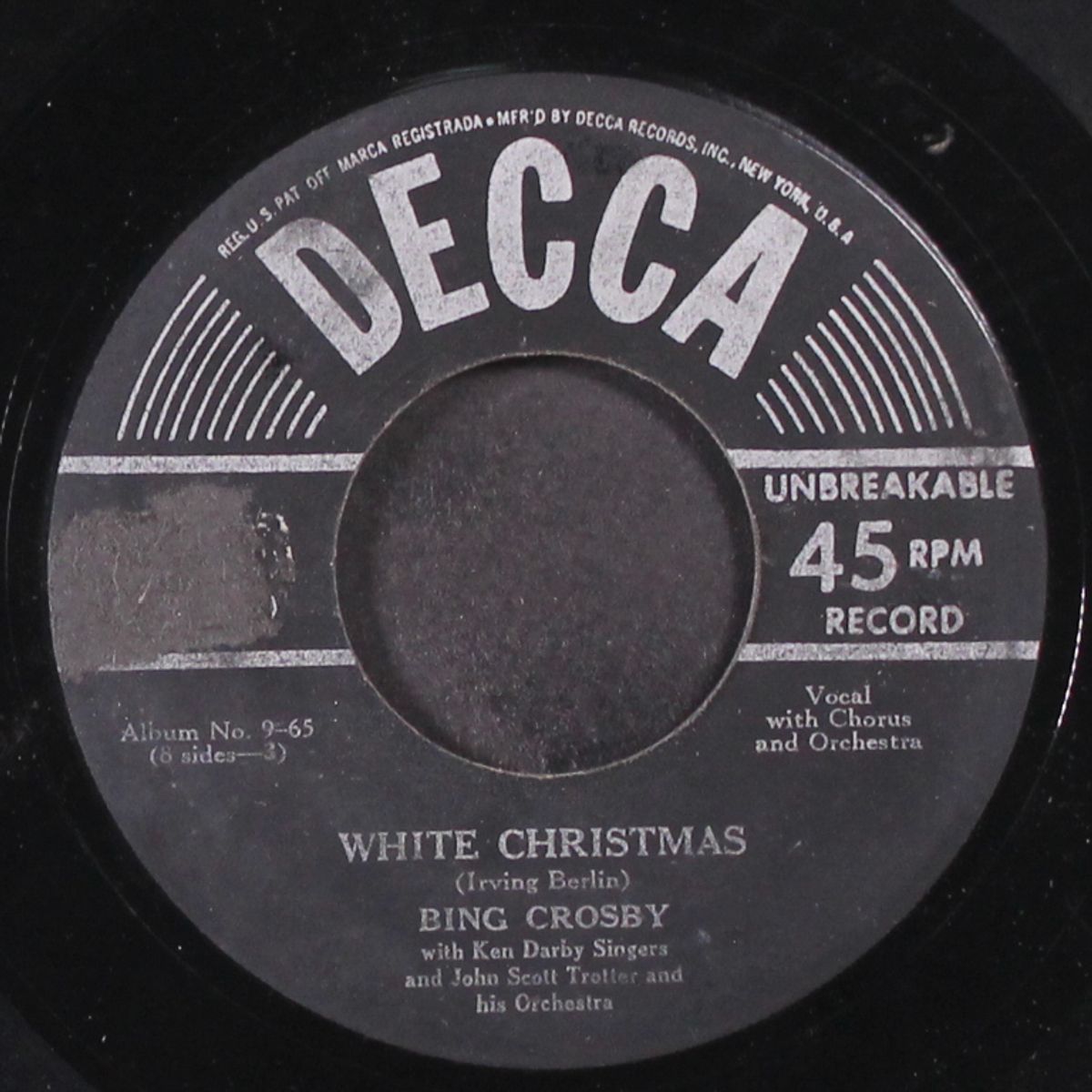 white christmas / god rest ye merry, gentlemen by BING CROSBY