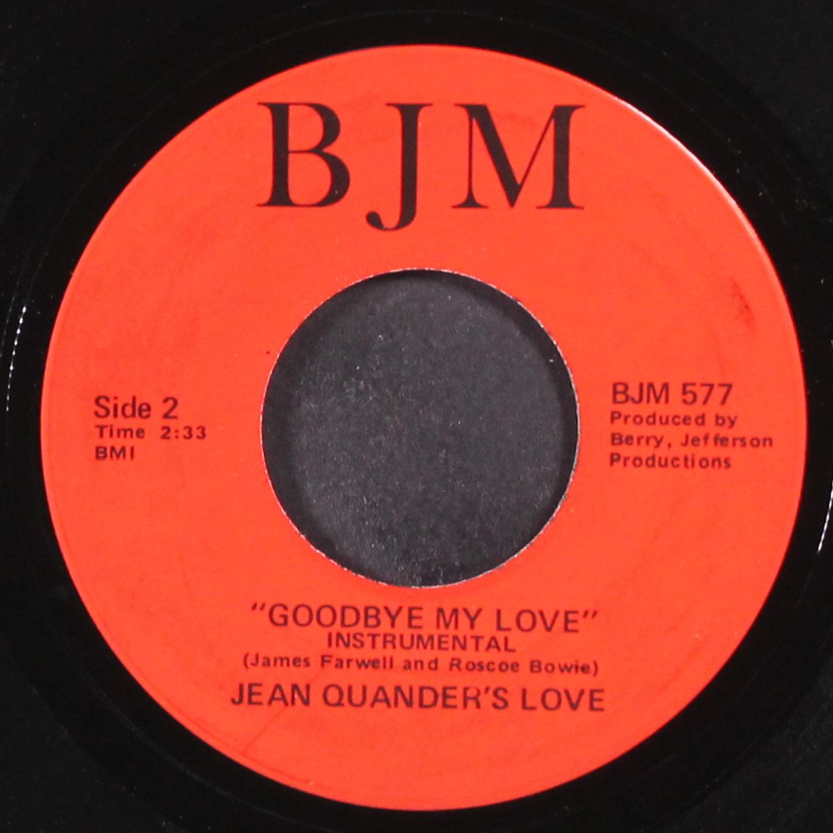 if he walked into my life / goodbye my love by JEAN QUANDER'S LOVE