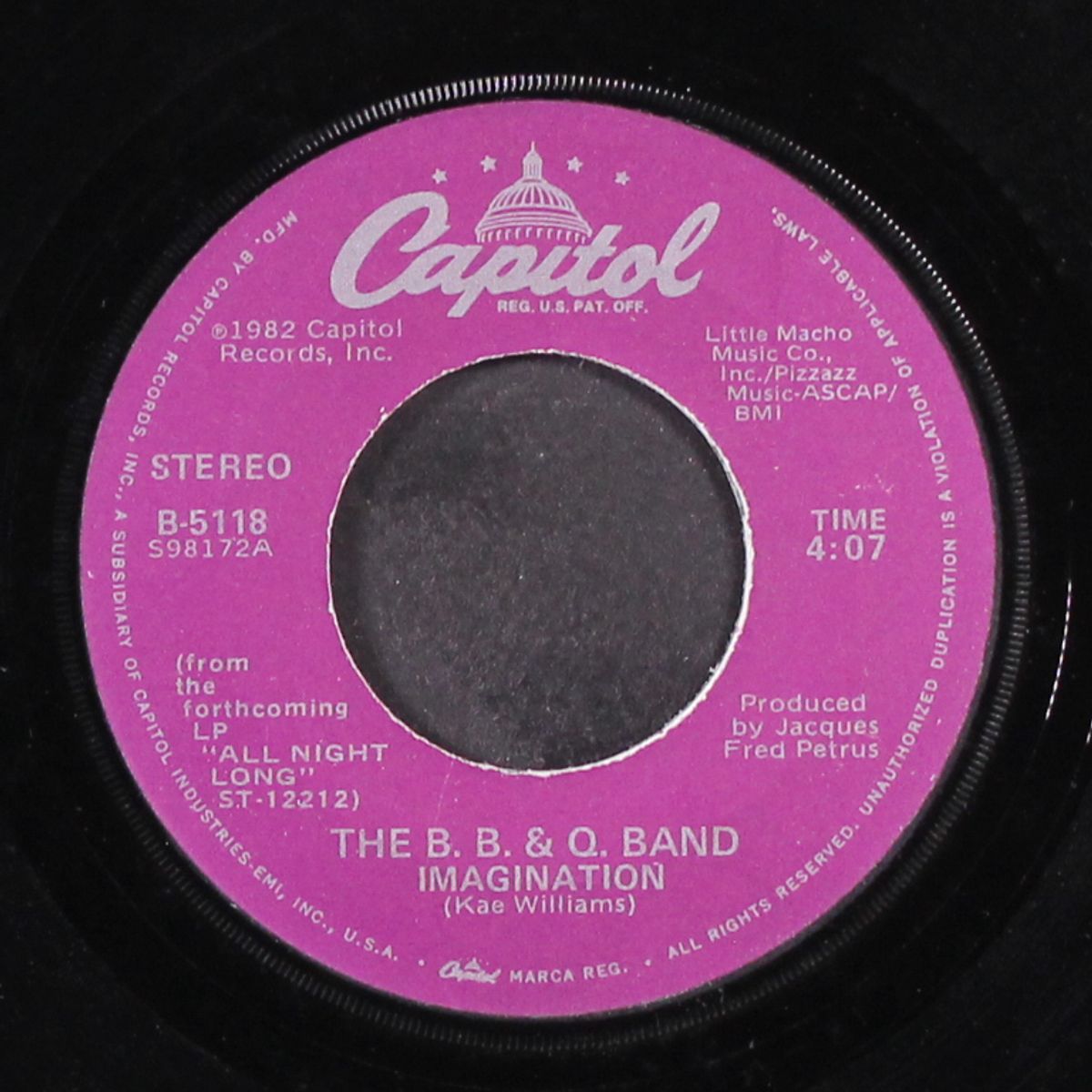 imagination / hard to get around by B. B. & Q. BAND
