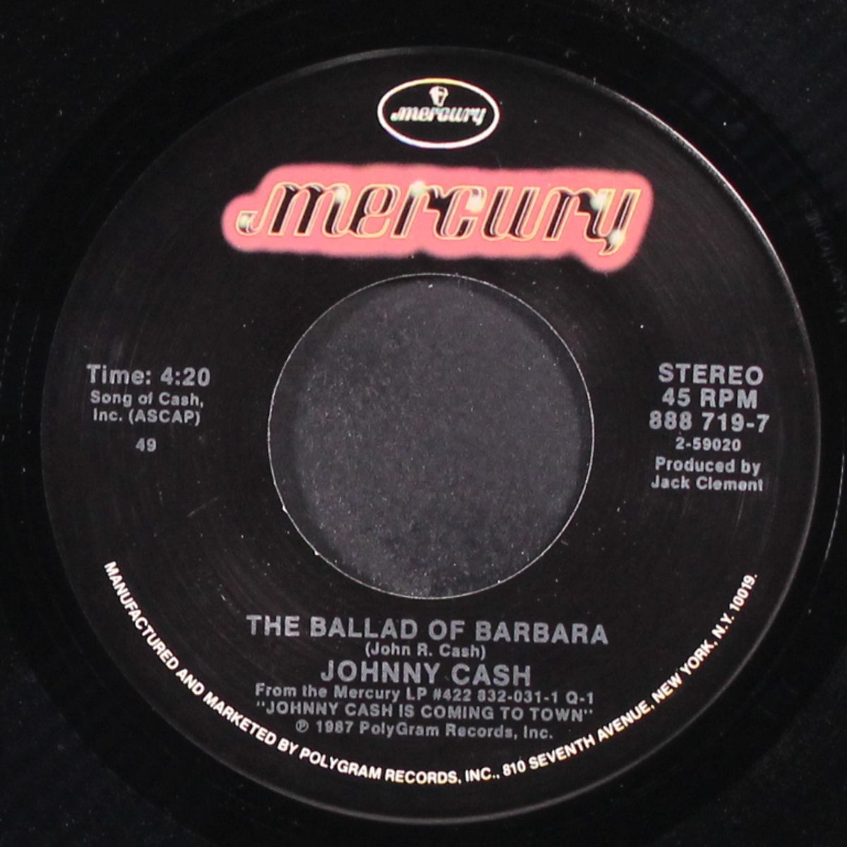 sixteen tons / the ballad of barbara by JOHNNY CASH