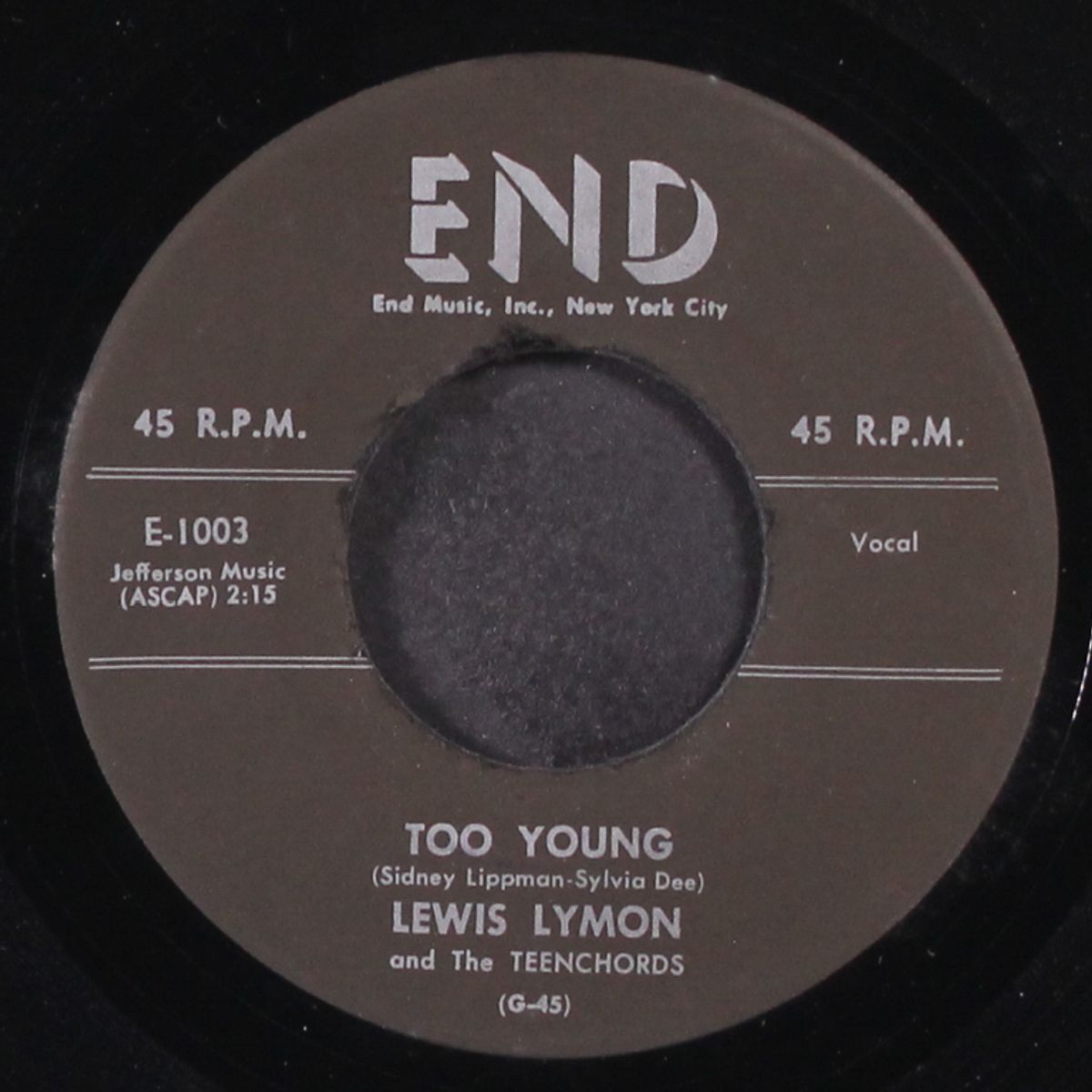 your last chance / too young by LEWIS LYMON & TEENCHORDS