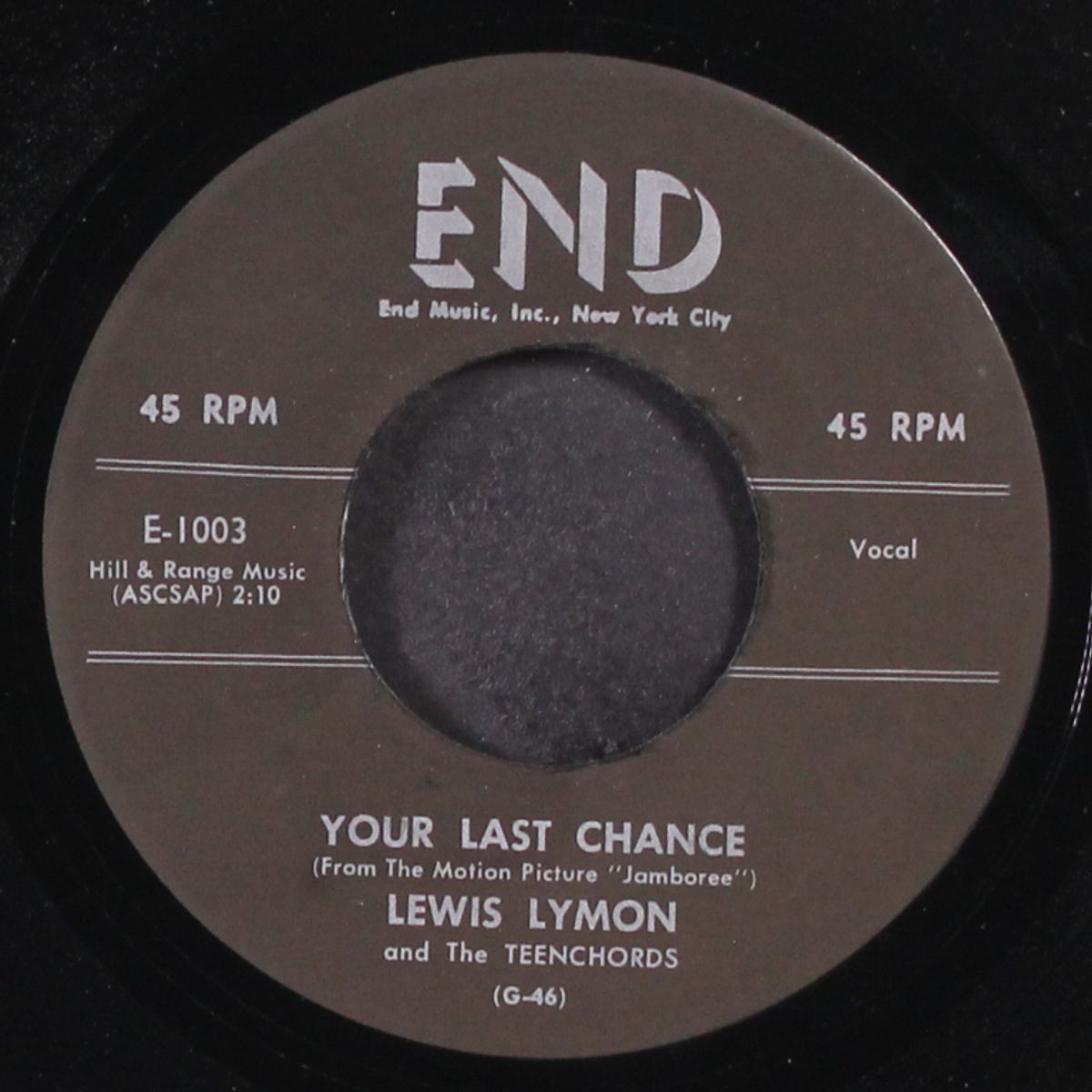 your last chance / too young by LEWIS LYMON & TEENCHORDS