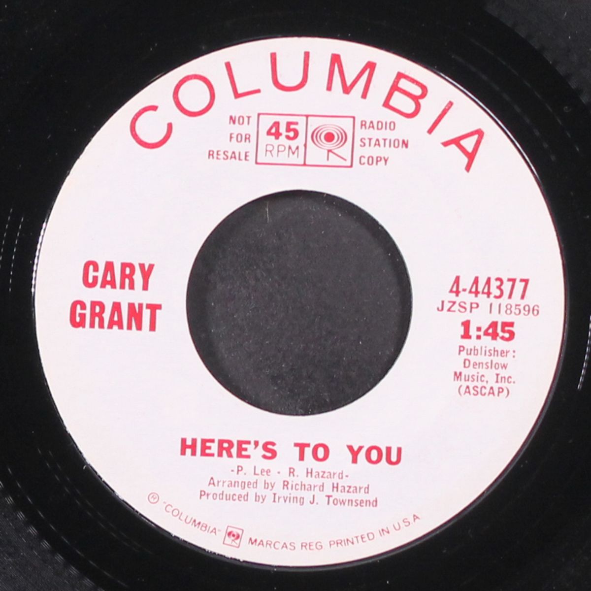 christmas lullaby / here's to you by CARY GRANT