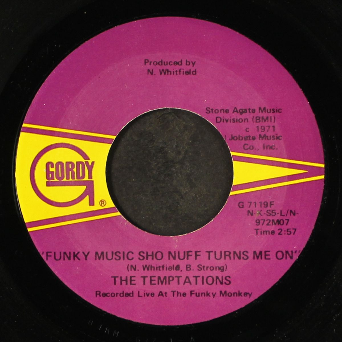 funky music sho nuff turns me on / mother nature by TEMPTATIONS