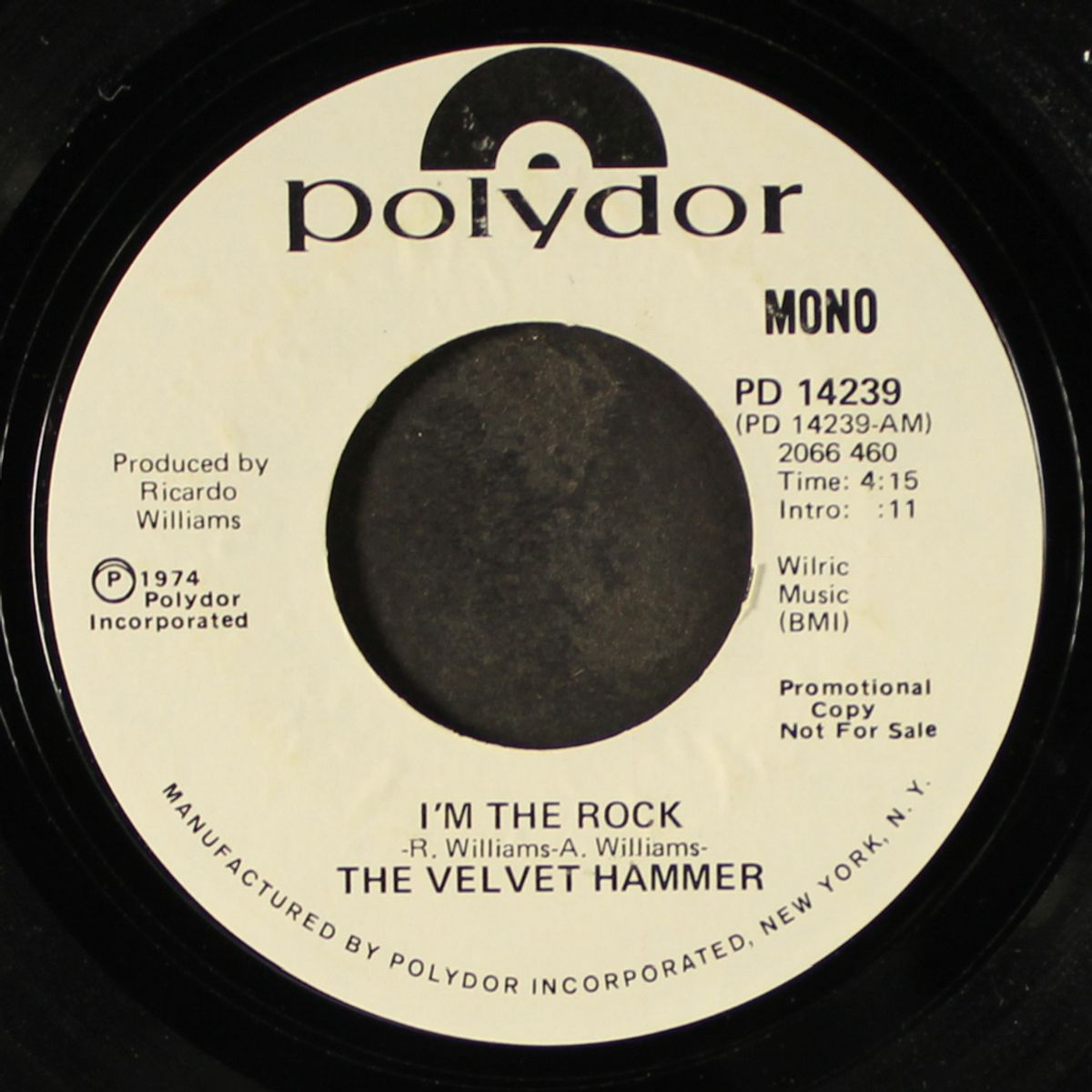 i'm the rock / mono by VELVET HAMMER