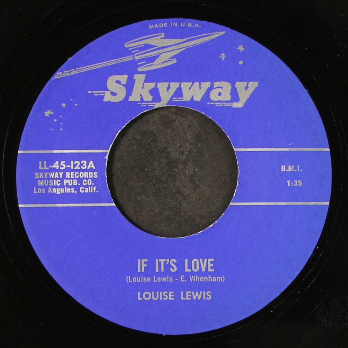 black and white doggie / if it's love by LOUISE LEWIS