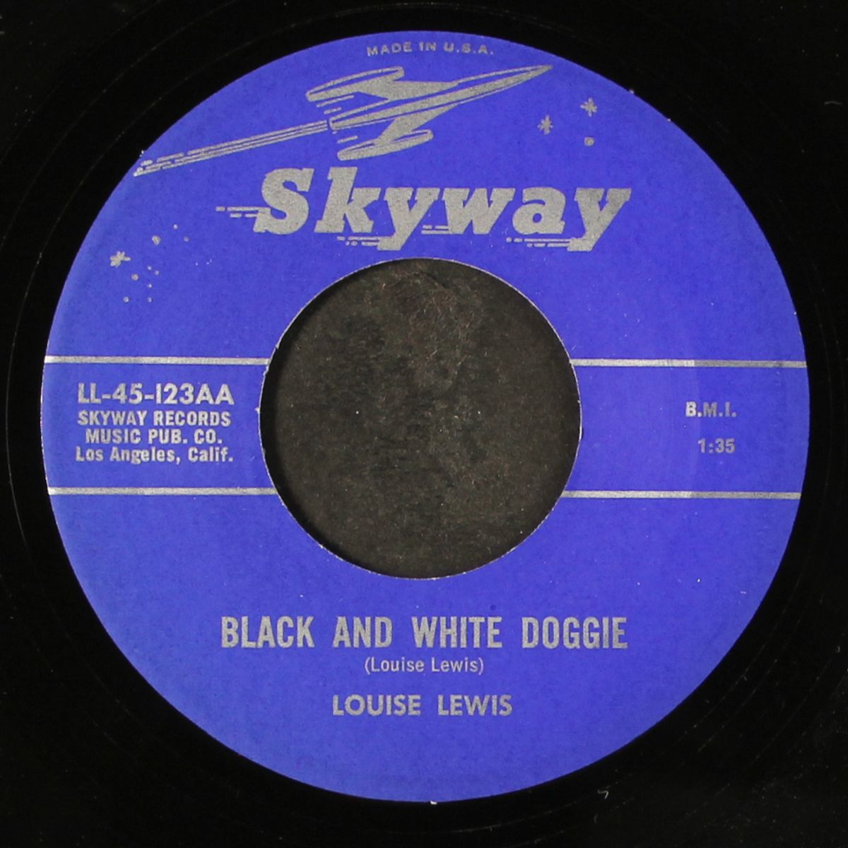 black and white doggie / if it's love by LOUISE LEWIS