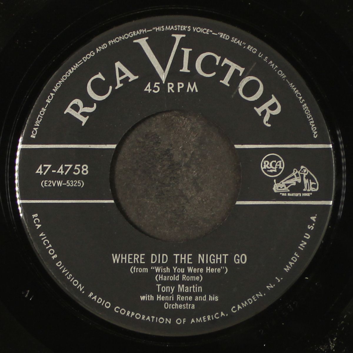 padam, padam / where did the night go by TONY MARTIN