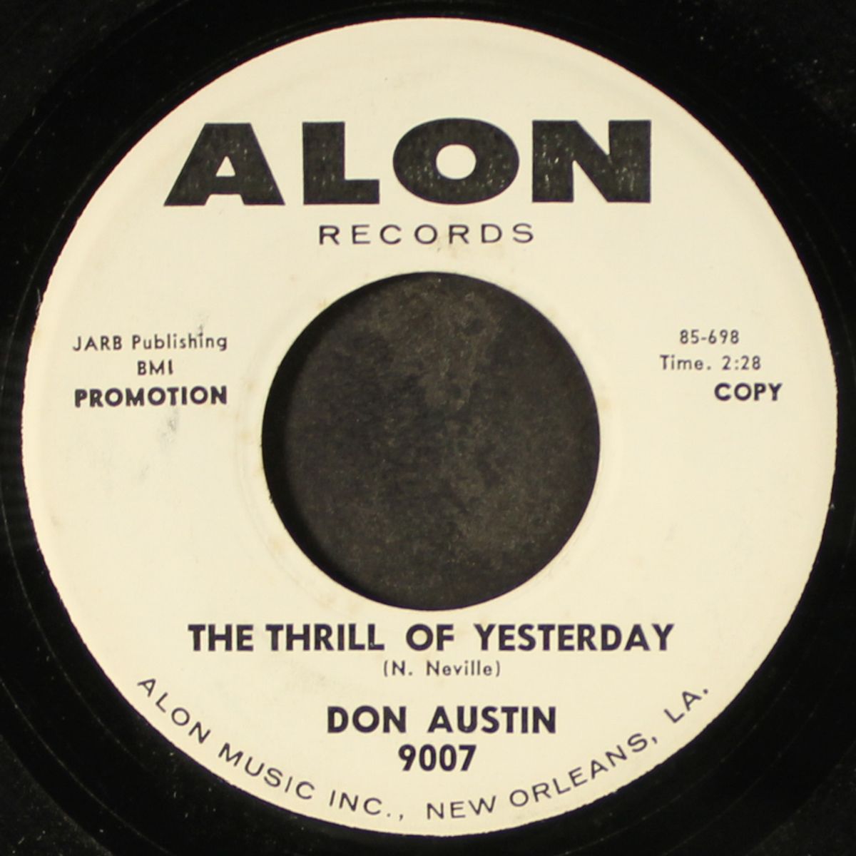 strongly in love / the thrill of yesterday by DON AUSTIN