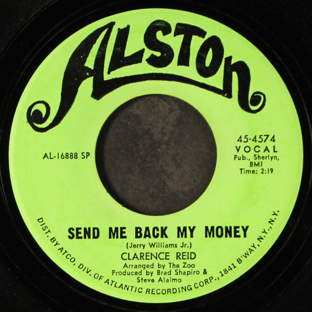 nobody but you babe / send me back my money by CLARENCE REID