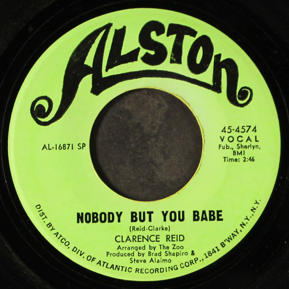 nobody but you babe / send me back my money by CLARENCE REID