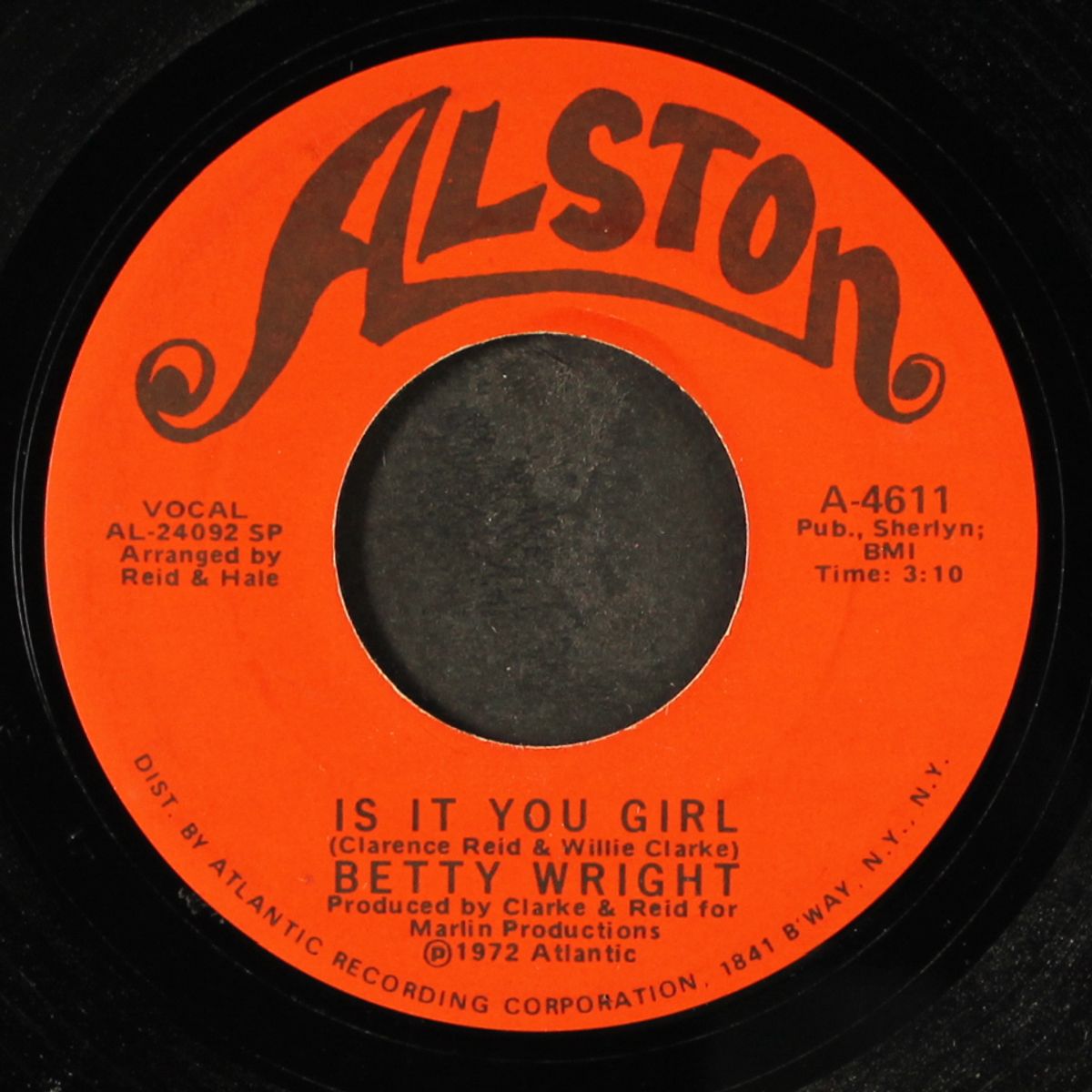 is it you girl / cryin' in my sleep by BETTY WRIGHT