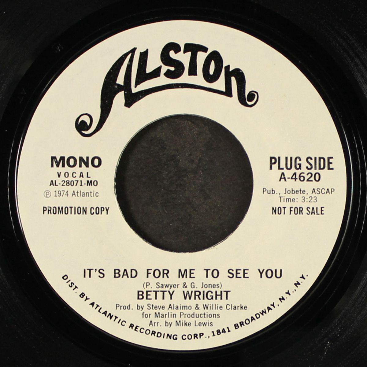 it's bad for me to see you by BETTY WRIGHT