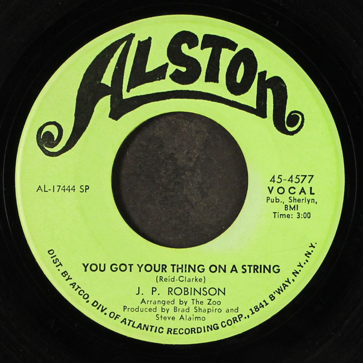 you got your thing on a string / love is not a stranger by J.P. ROBINSON