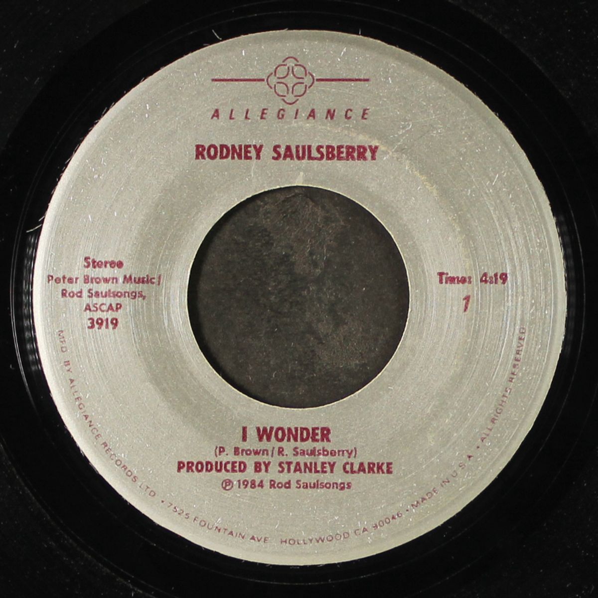 i wonder / her song by RODNEY SAULSBERRY