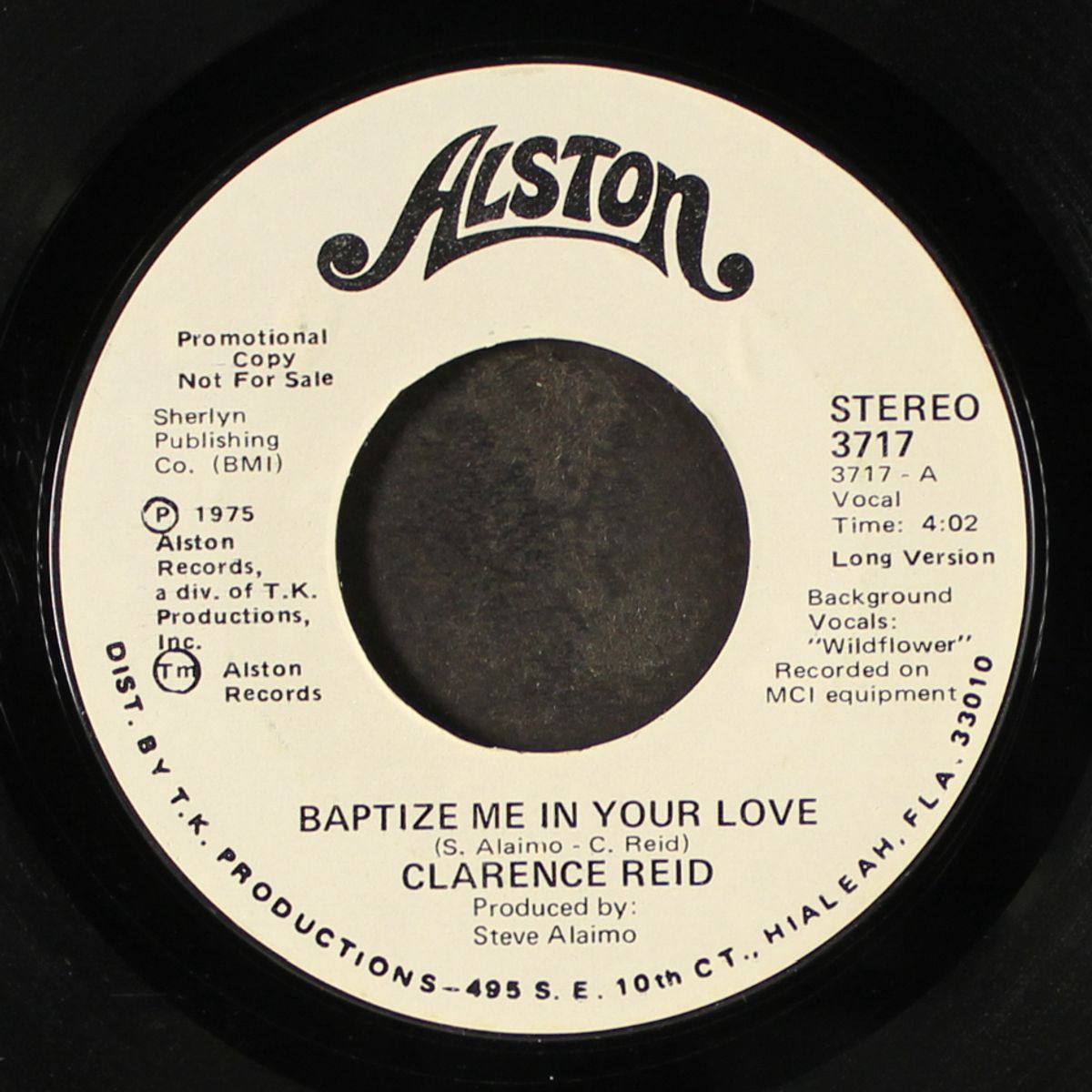 baptize me in love / same by CLARENCE REID