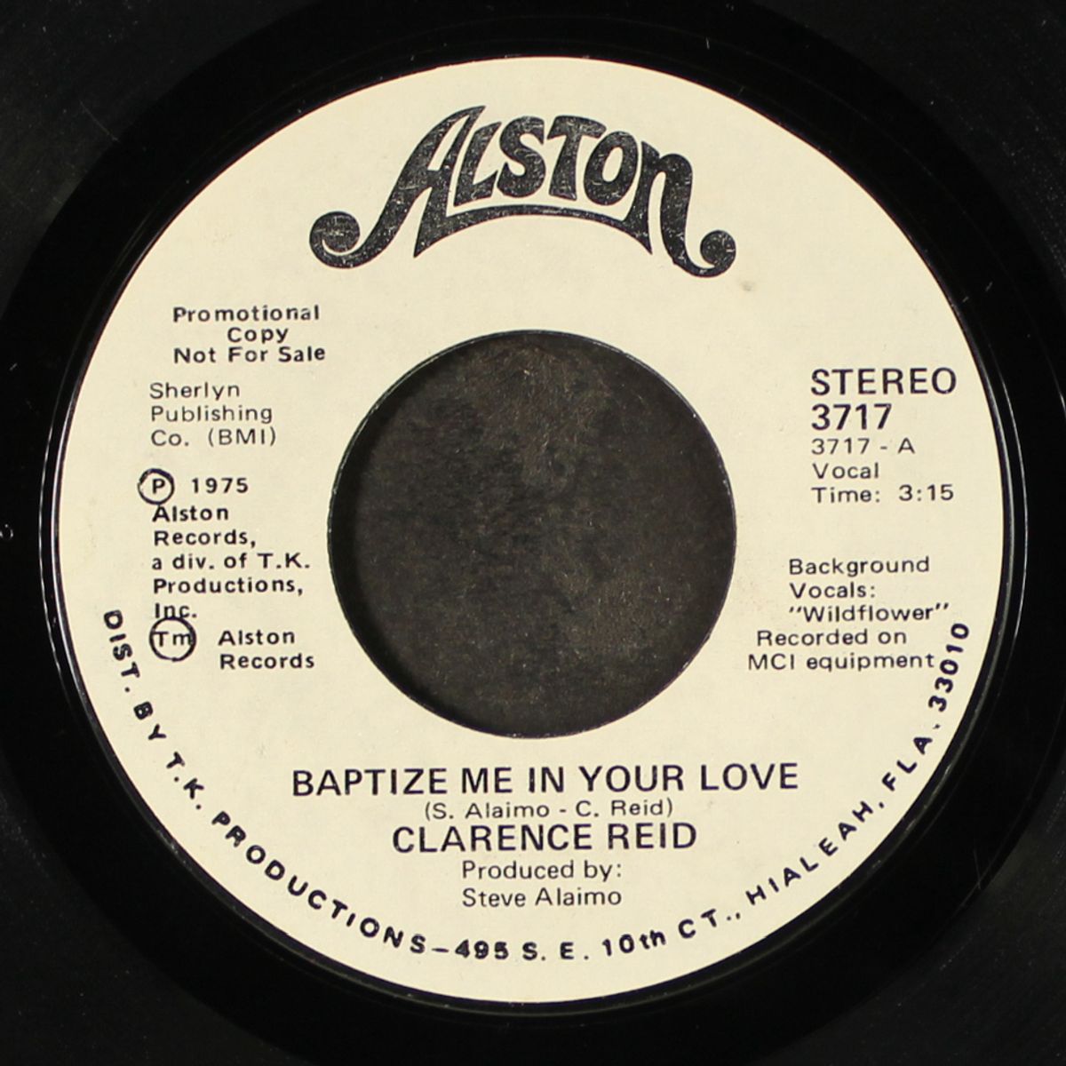 baptize me in love / same by CLARENCE REID