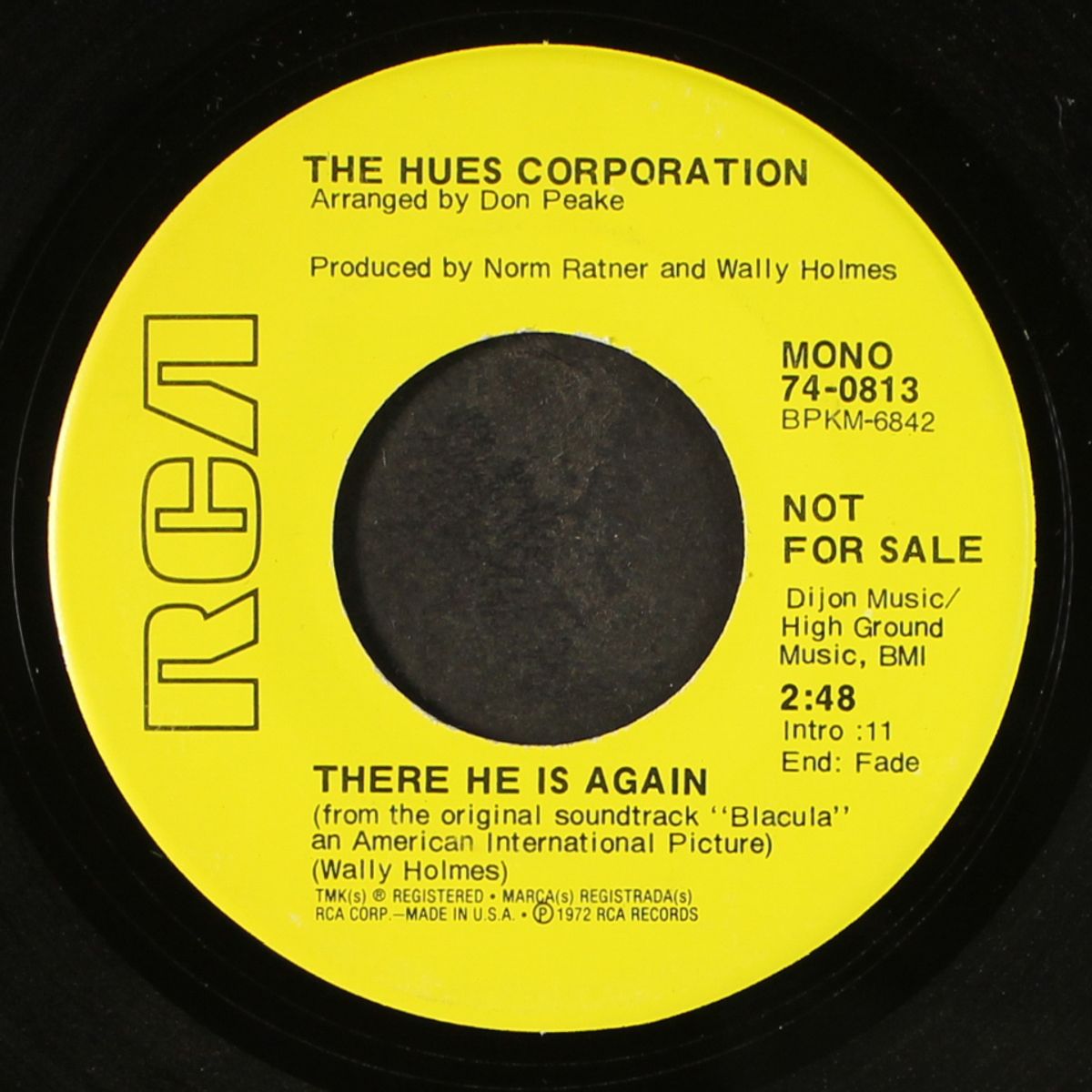 there he is again / main chance by HUES CORPORATION / THE 21ST CENTURY LTD.